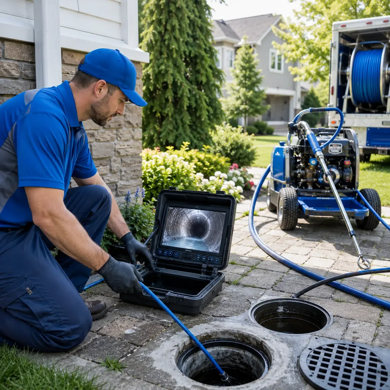 Outdoor drain cleaning professionals serving Leggett, TX