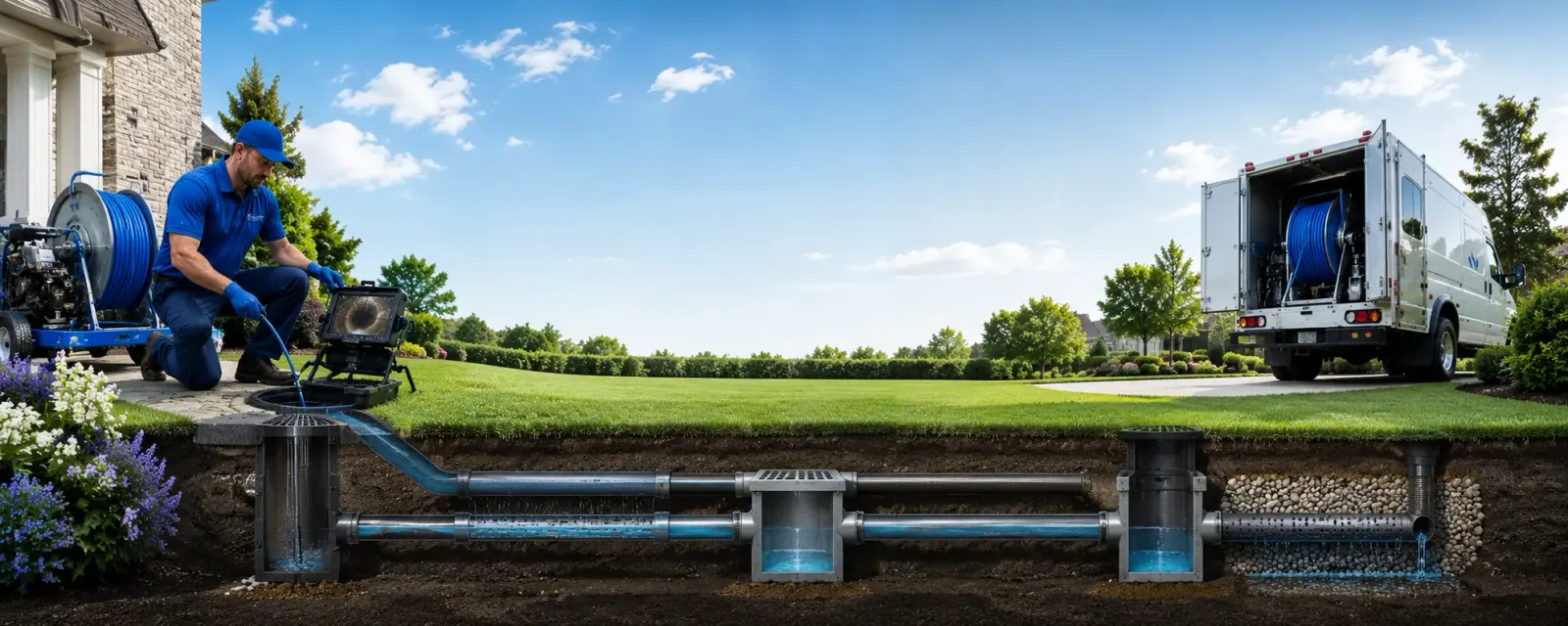 Outdoor drain cleaning information for Leggett, TX